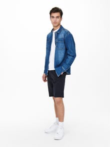 ONLY & SONS Shorts Tapered Fit Taille moyenne -Night Sky - 22021818