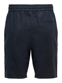 ONLY & SONS Comfort fit Medelhög midja Shorts -Dark Navy - 22021824