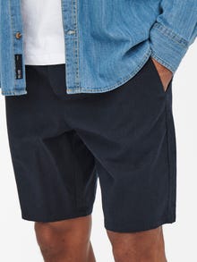 ONLY & SONS Comfort fit Medelhög midja Shorts -Dark Navy - 22021824