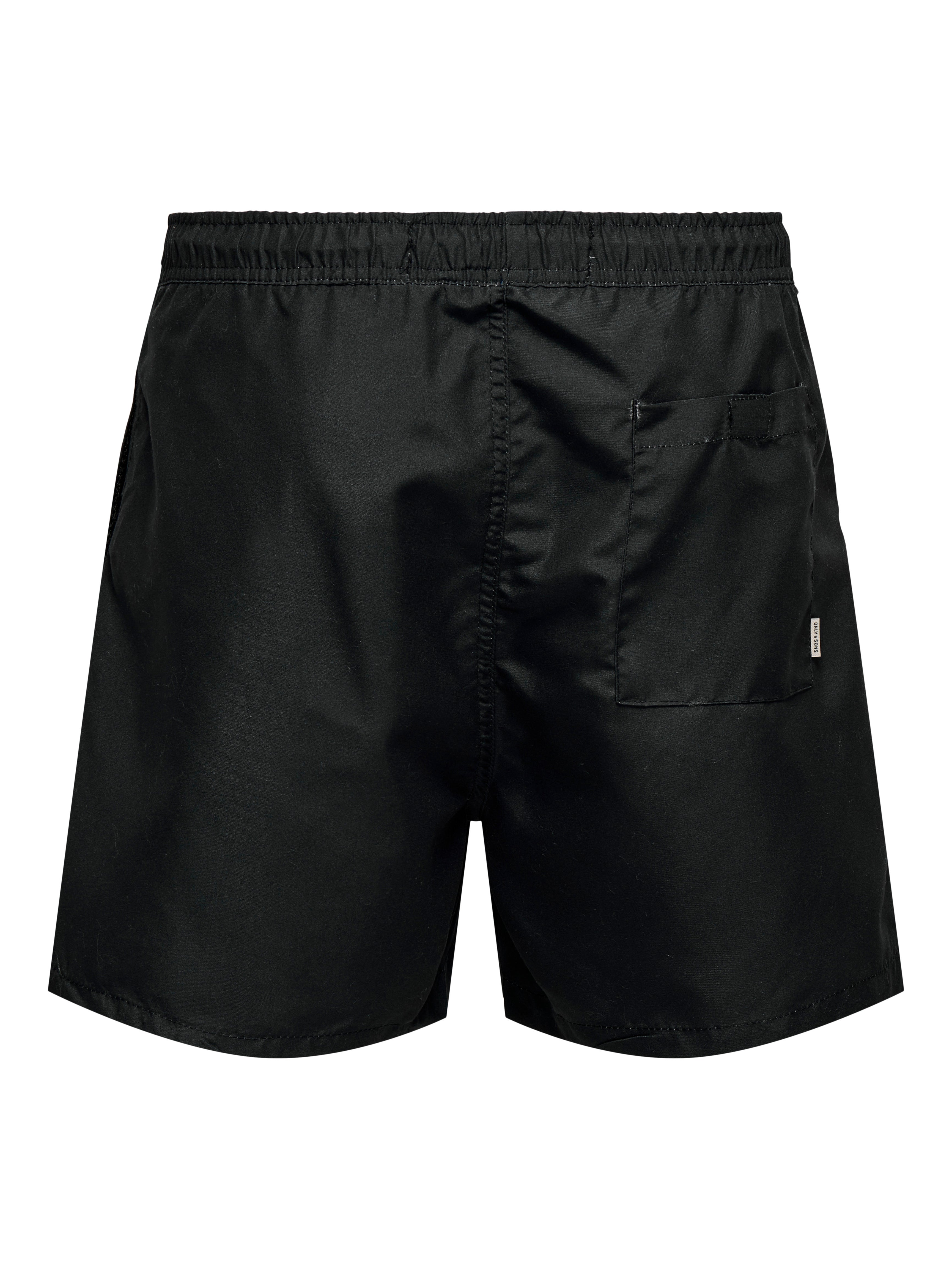 Boxer De Bain Homme Noir Et Or Motif Dragon – Taille M (68-88 Cm)