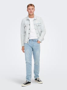 ONLY & SONS Normal geschnitten Mittlere Taille Jeans -Blue Denim - 22021888