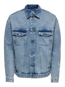 ONLY & SONS Loose fit denim Jacket -Blue Denim - 22021985