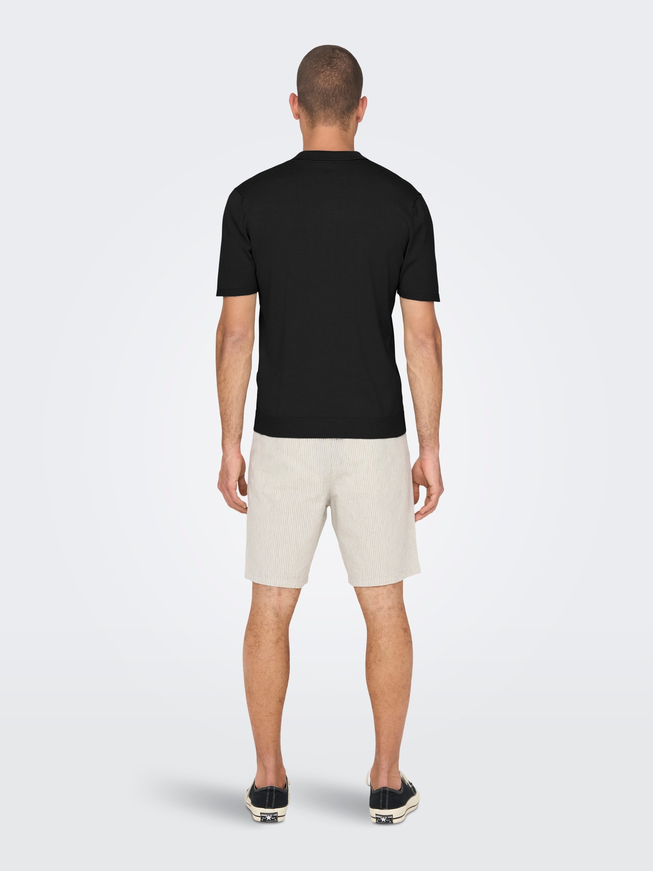 ONLY & SONS Tavapärane lõige Polo Pullover -Black - 22022219