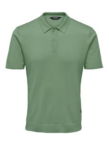 ONLY & SONS Regular Fit Polo Pullover -Hedge Green - 22022219