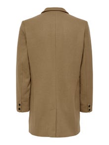 ONLY & SONS Reverse Slit with buttons Coat -Camel - 22022299