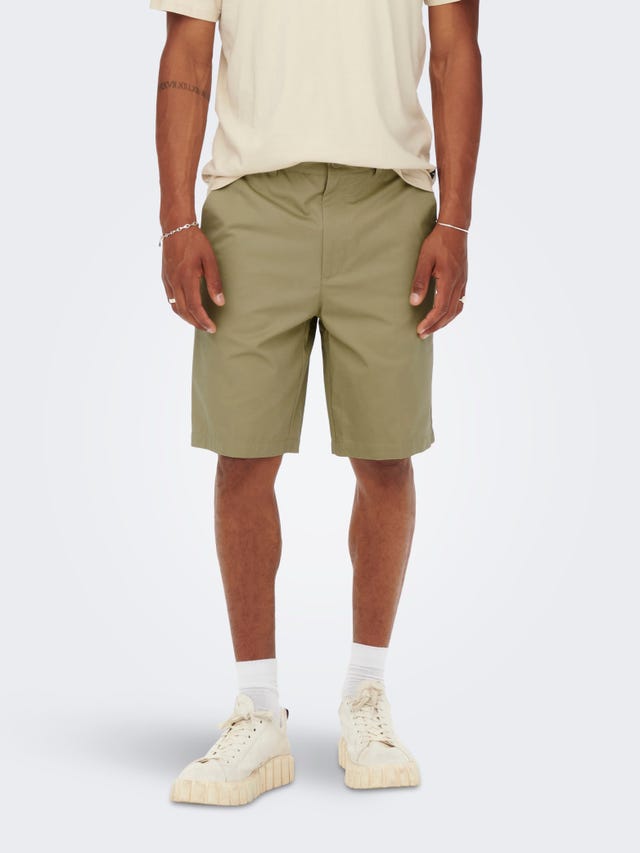 ONLY & SONS Herren Shorts ONSTEL - Bequeme Freizeitshorts In Normaler Passform