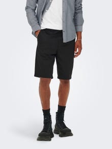 ONLY & SONS Normal geschnitten Mittlere Taille Shorts -Black - 22022326