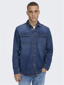 ONLY & SONS Regular fit Overhemd -Blue Denim - 22022348