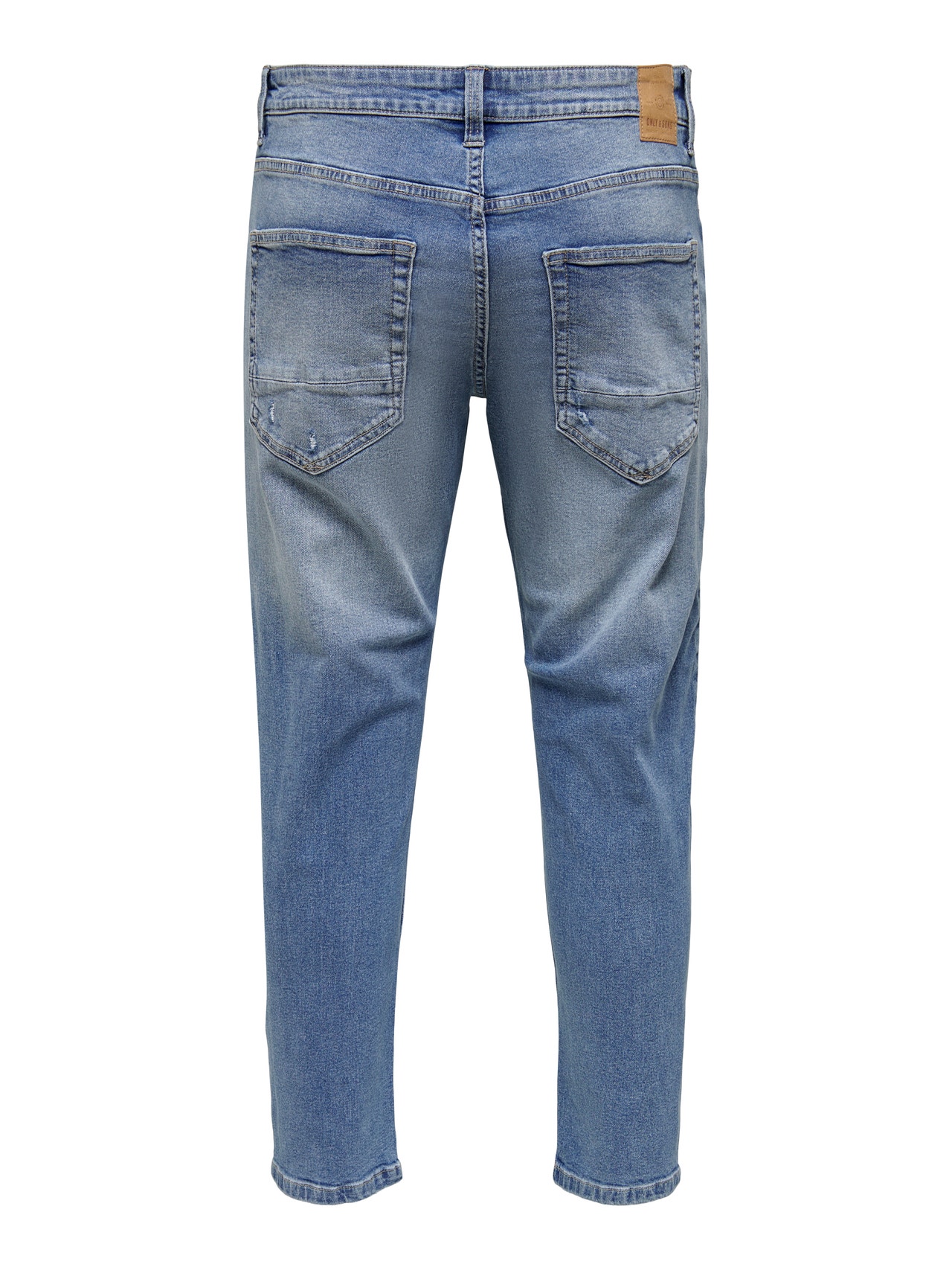 ONLY & SONS ONSAVI BEAM LIFE L BLUE DAMAGE PK 2368 -Blue Denim - 22022368