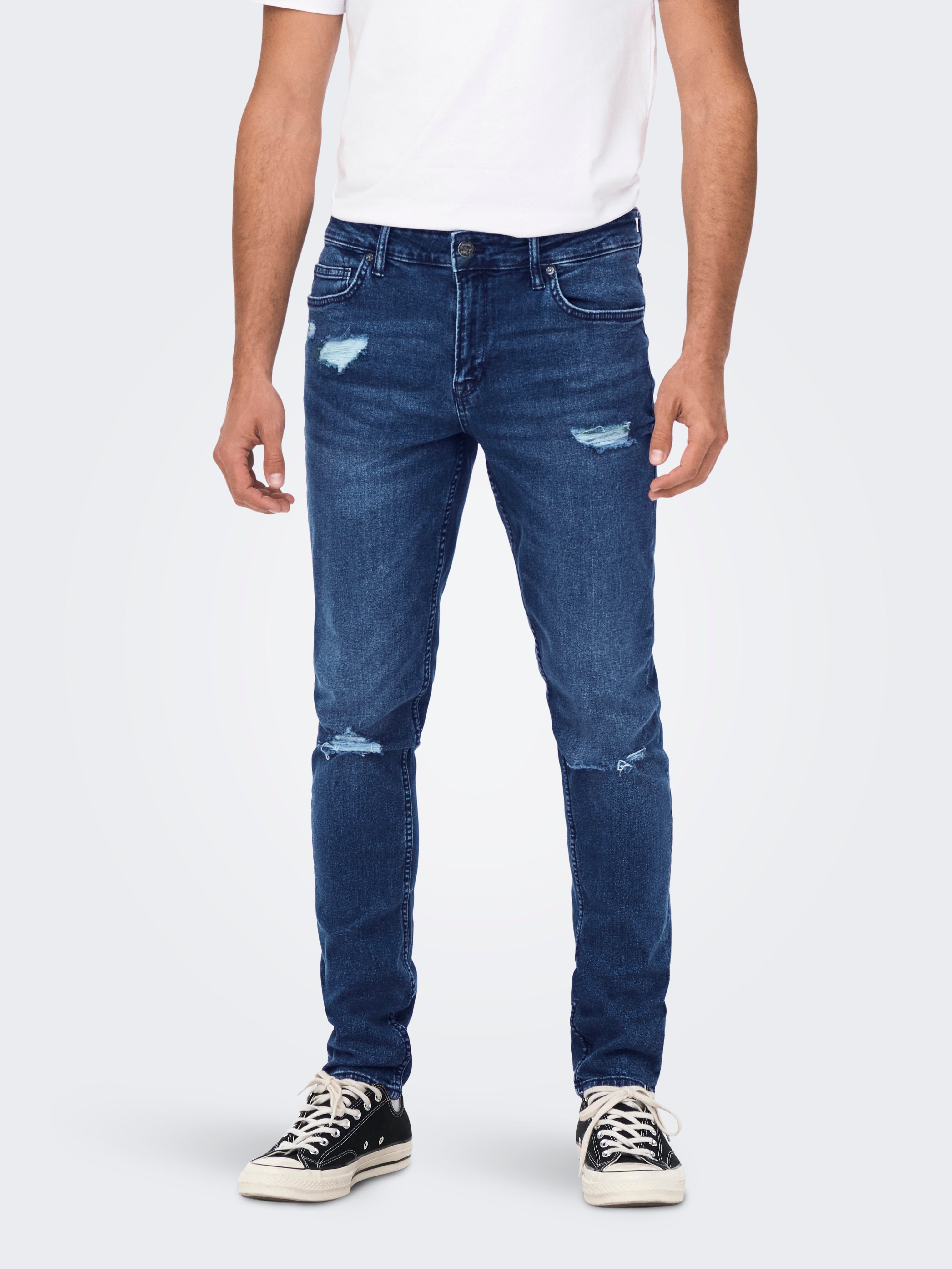 Onsloom Mittlere Taille Slim Fit Jeans