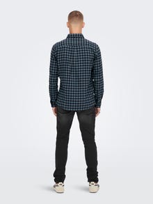 ONLY & SONS Regular Fit Shirt collar Shirt -Dark Slate - 22022444