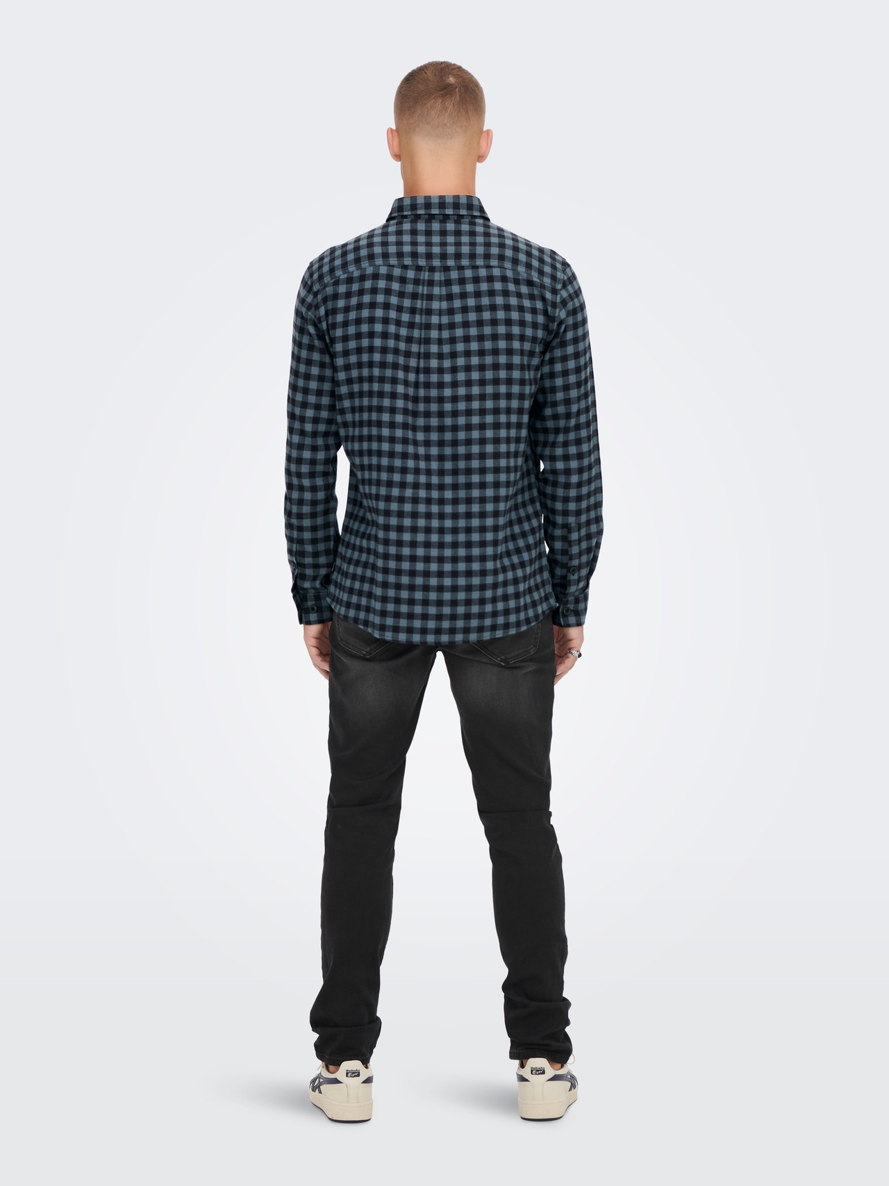 ONLY & SONS Regular Fit Skjortekrage Skjorte -Dark Slate - 22022444