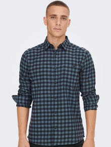 ONLY & SONS Camicie Regular Fit Collo Camicia -Dark Slate - 22022444