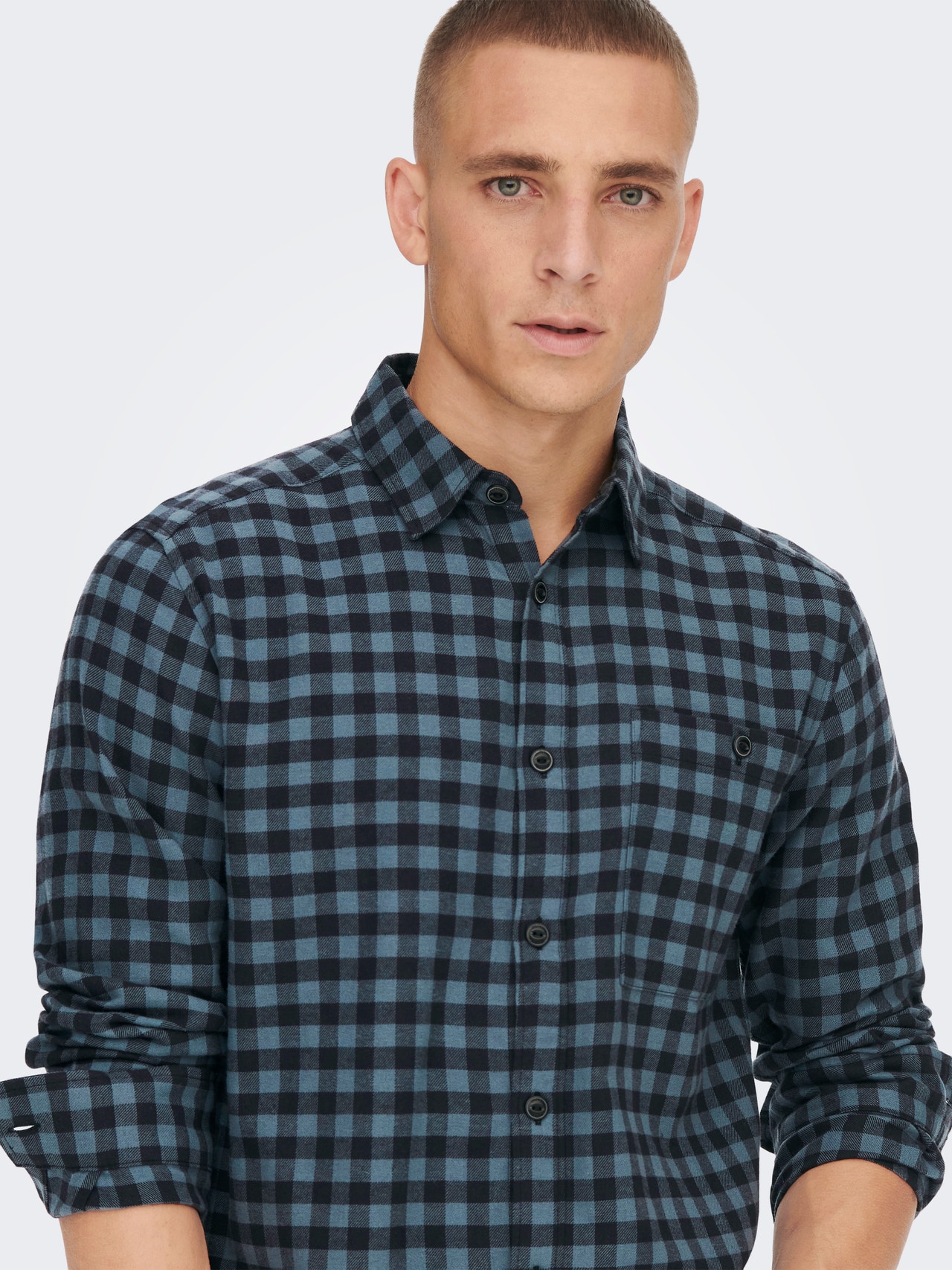 ONLY & SONS Camicie Regular Fit Collo Camicia -Dark Slate - 22022444