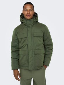 ONLY & SONS Kapuze mit Kordelzug Jacke -Olive Night - 22022466