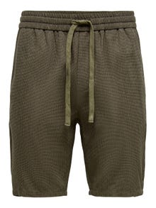 ONLY & SONS Shorts med mellemhøj talje -Black - 22022524