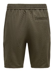 ONLY & SONS Avsmalnande passform Medelhög midja Shorts -Black - 22022524