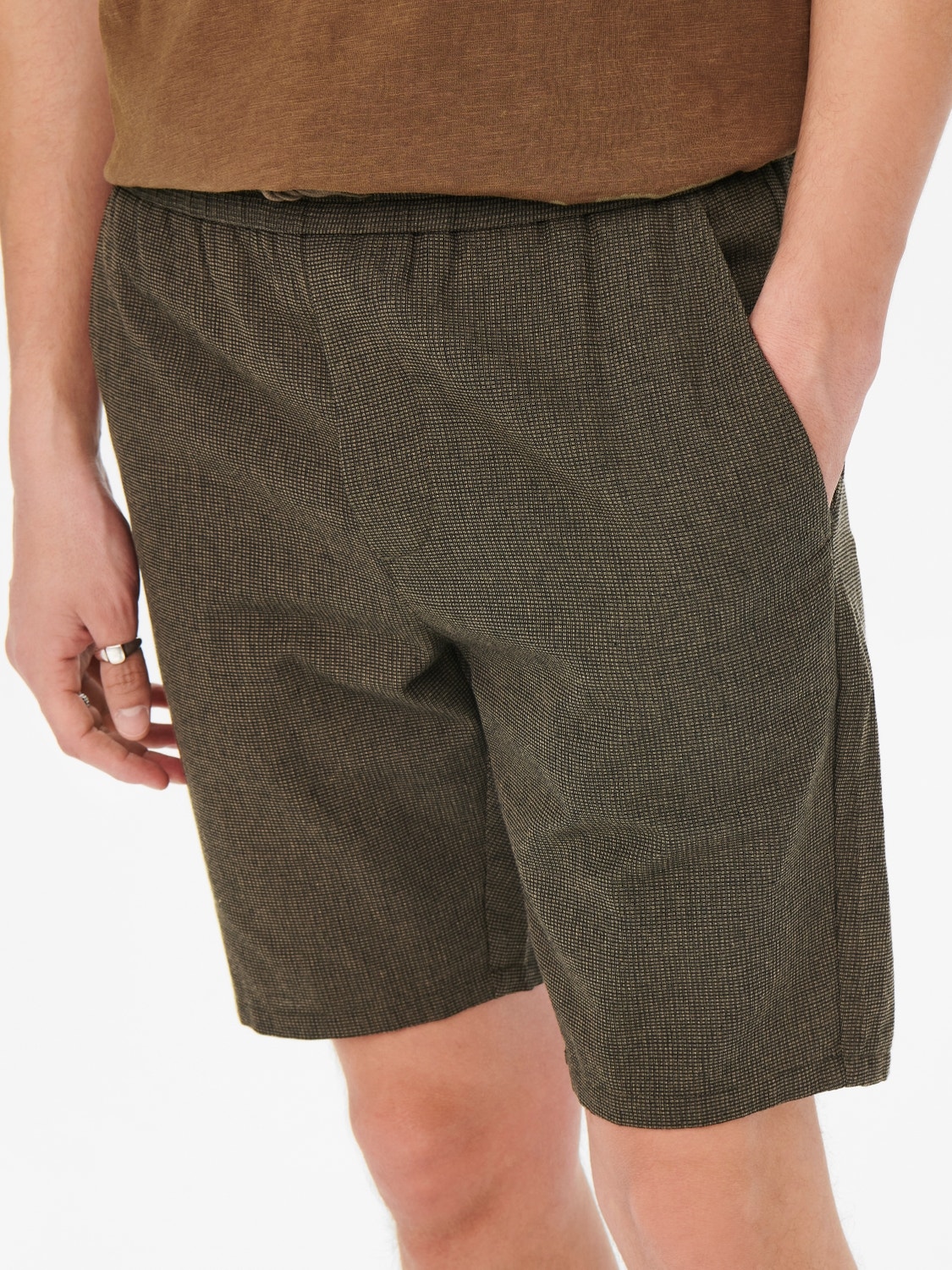 ONLY & SONS Shorts med mellemhøj talje -Black - 22022524