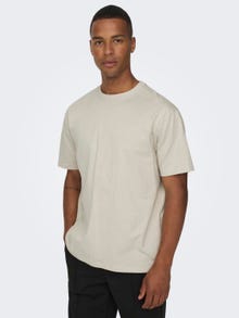 ONLY & SONS Oversized o-hals t-shirt -Silver Lining - 22022532