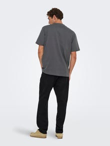 ONLY & SONS ONSFRED T-shirt -Grey Pinstripe - 22022532