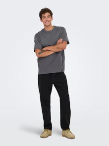 ONLY & SONS ONSFRED T-shirt -Grey Pinstripe - 22022532