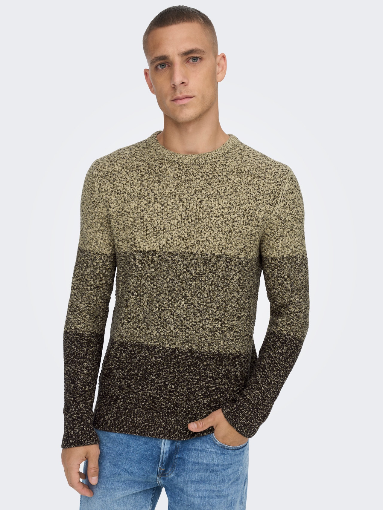 ONLY & SONS Round Neck Pullover -Twill - 22022594