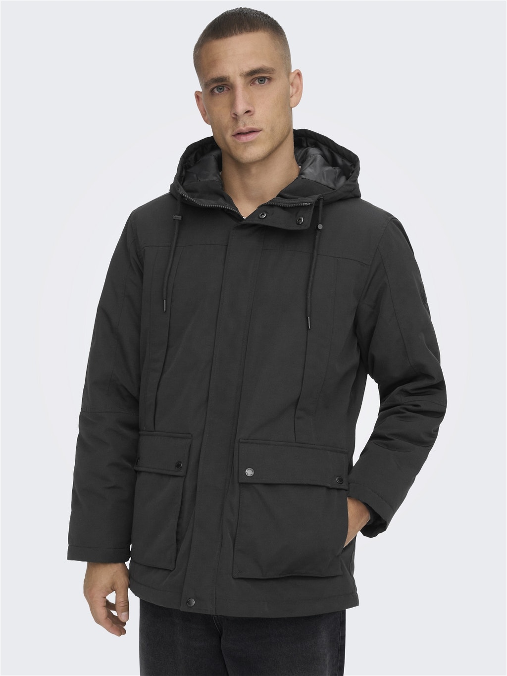 Mucho tubería Tienda Parka jacket with hood with 40% discount! | ONLY & SONS®