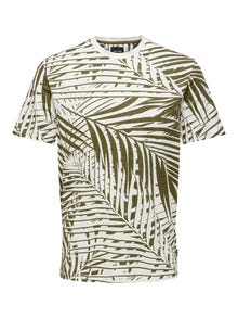 ONLY & SONS O-hals t-shirt med print -Teak - 22022692