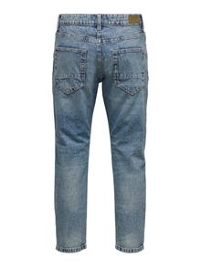 ONLY & SONS Cropped Fit Mid waist Jeans -Blue Denim - 22022839