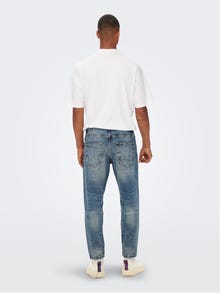 ONLY & SONS Cropped fit Mid waist Jeans -Blue Denim - 22022839