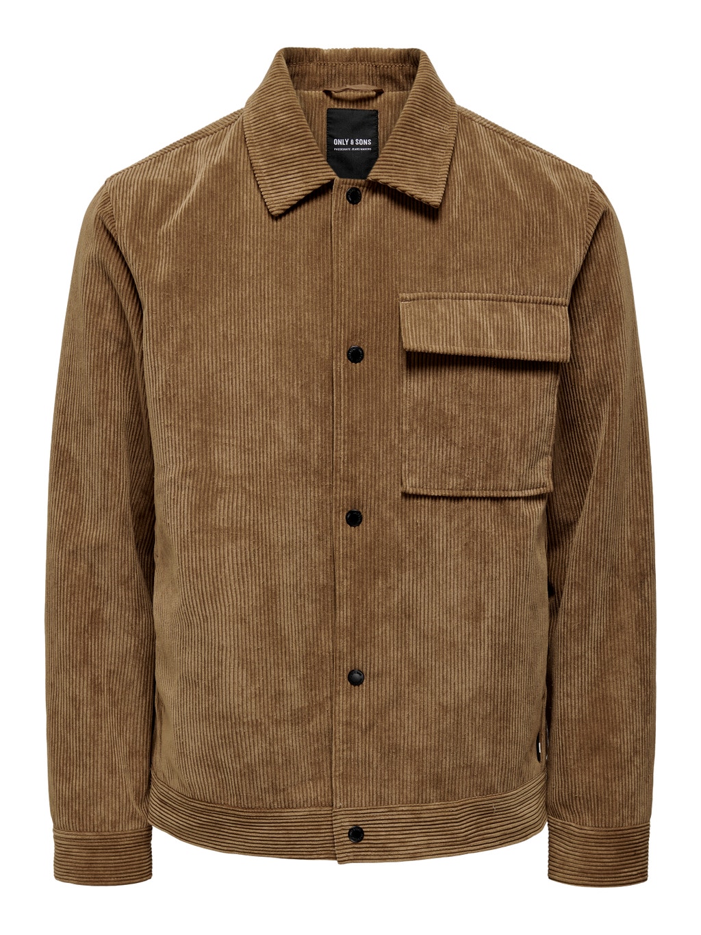 Corduroy shacket | Light Brown | ONLY & SONS®
