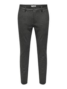 ONLY & SONS ONSMARK TAP HERRINGBONE 2911 PANT NOOS -Slate Black - 22022911