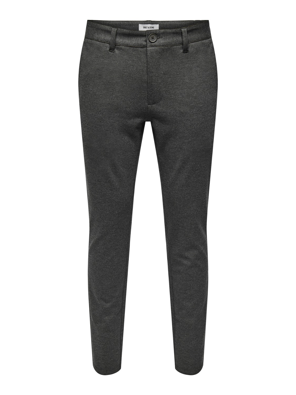 ONLY & SONS ONSMARK TAP HERRINGBONE 2911 PANT NOOS -Slate Black - 22022911