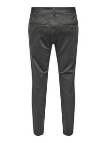 ONLY & SONS ONSMARK TAP HERRINGBONE 2911 PANT NOOS -Slate Black - 22022911