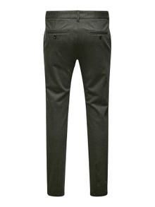 ONLY & SONS ONSMARK TAP HERRINGBONE 2911 PANT NOOS -Olive Night - 22022911