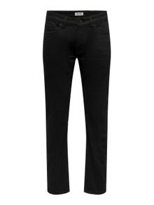 ONLY & SONS ONSWeft Regular Black Jeans -Black Denim - 22022956