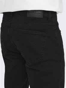 ONLY & SONS ONSWeft Regular Black Jeans -Black Denim - 22022956