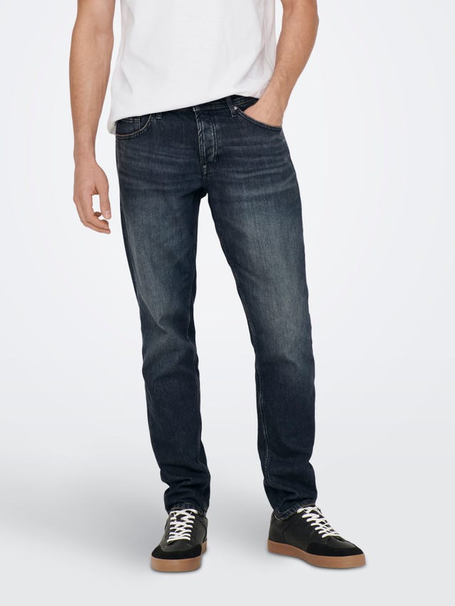 ONLY & SONS ONSavi Comfort Dark Blue Jeans - 22023026