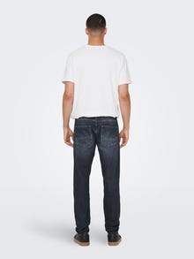 ONLY & SONS Cropped Fit Regular rise Jeans -Blue Denim - 22023026