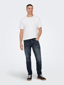 ONLY & SONS ONSavi Comfort Dark Blue Jeans -Blue Denim - 22023026