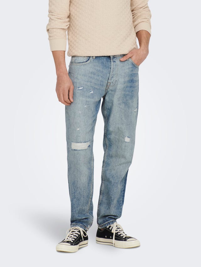ONLY & SONS ONSAVI BEAM BLUE 3149 JEANS - 22023149