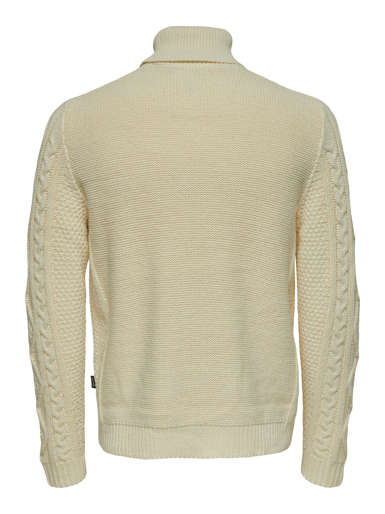ONLY & SONS Roll neck knitted pullover -Antique White - 22023164