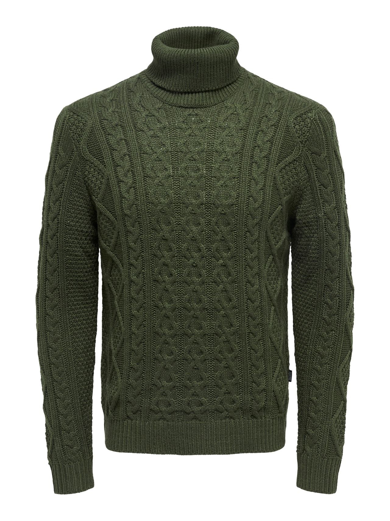 ONLY & SONS Roll neck knitted pullover -Rifle Green - 22023164