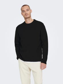 ONLY & SONS Rundhals Pullover -Black - 22023200