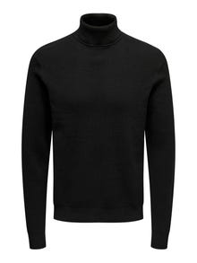 ONLY & SONS Roll neck Pullover -Black - 22023202