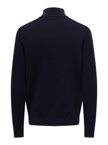ONLY & SONS Redovno prianjanje Visoki vrat Pulover -Dark Navy - 22023210
