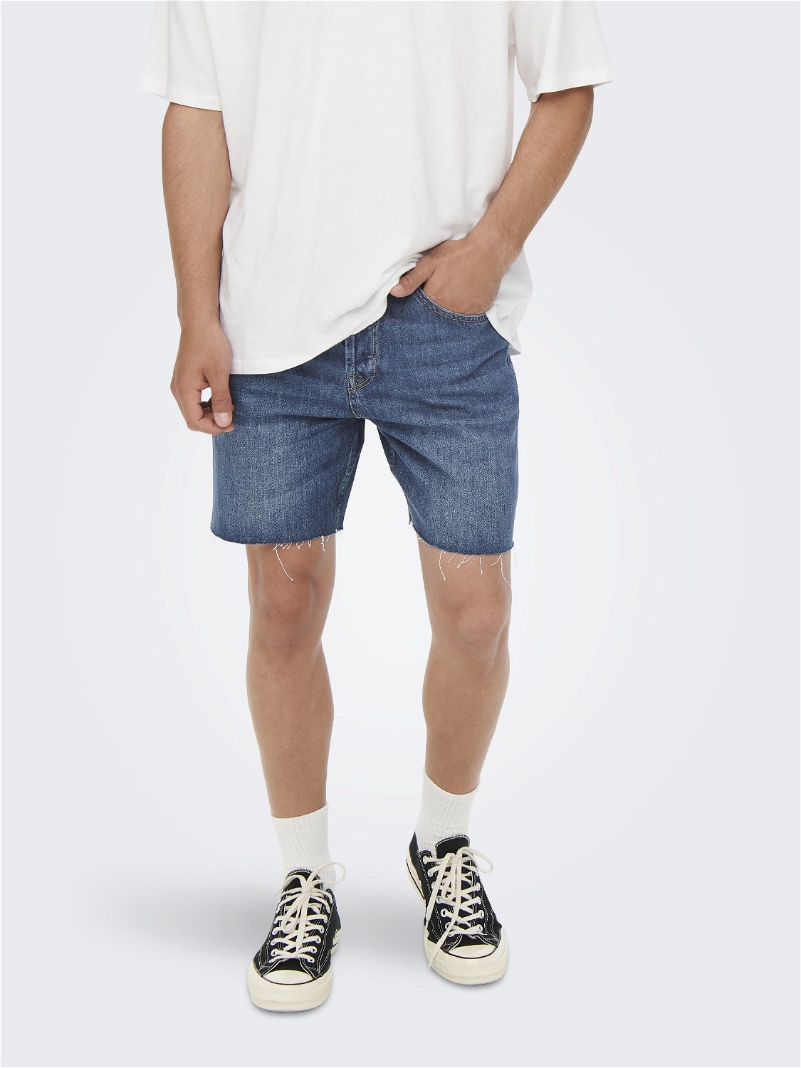 Onsavi Locker Geschnitten Shorts