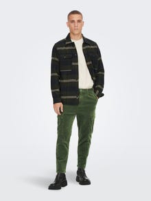 ONLY & SONS Tapered fit cargobukser -Olive Night - 22023472