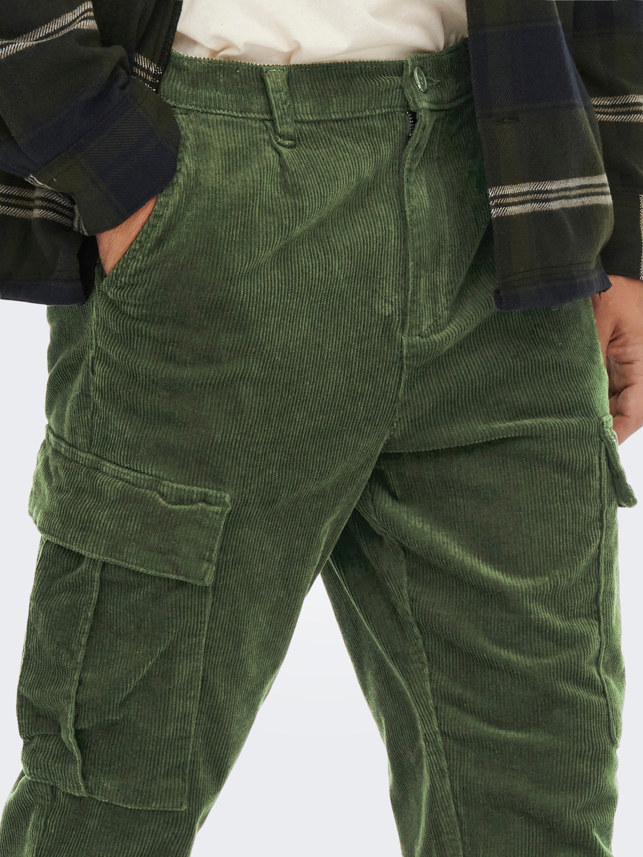 ONLY & SONS Pantalons cargo Tapered Fit -Olive Night - 22023472