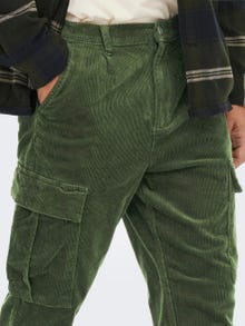 ONLY & SONS Tapered fit cargo trousers -Olive Night - 22023472